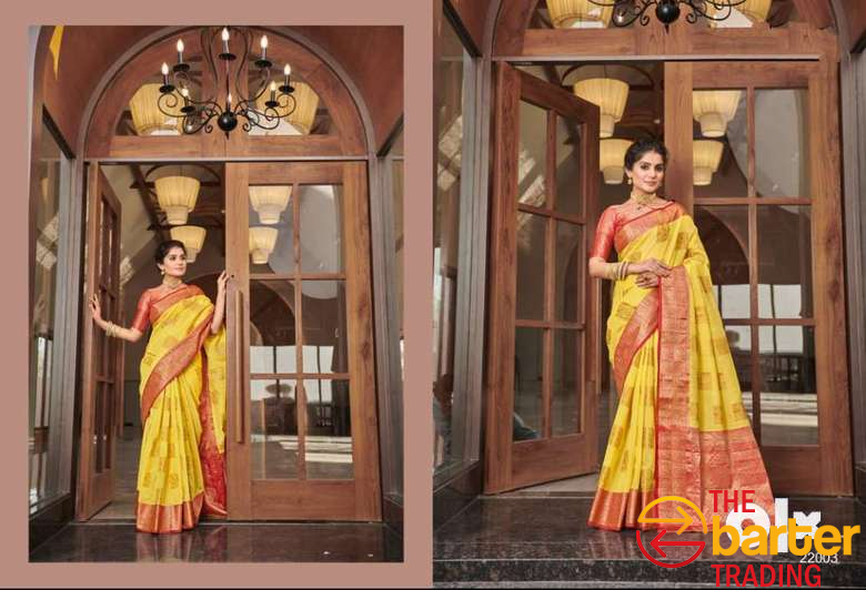 Beautiful LINEN SAREES with Zari Work