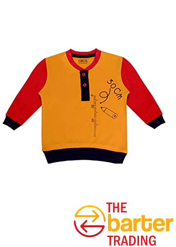 Unisex Child Cotton Full Sleeve Sweatshirt with Pant Cordinated Dress for Baby Boy & Girl