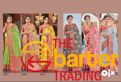 Beautiful LINEN SAREES with Zari Work